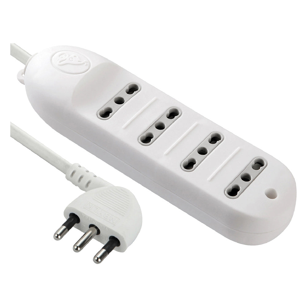 MULTIPRESA BIVALENTE CON CAVO 4 prese bival.10/16A - art.62013  - ELECTRALINE