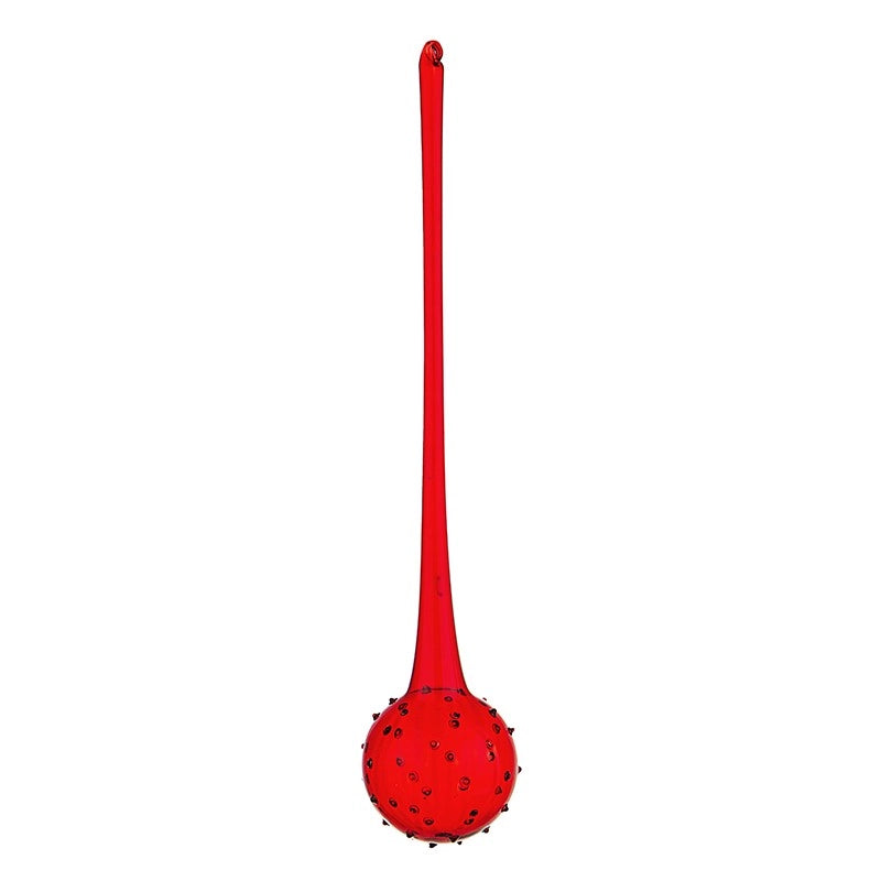Pendaglio natalizio in vetro Rosso BOLLA 8x h40 cm