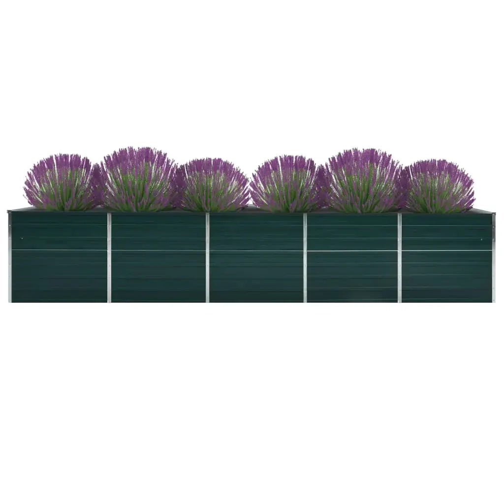 Letto Rialzato in Acciaio Zincato 400x80x45 cm Verde cod mxl 66202