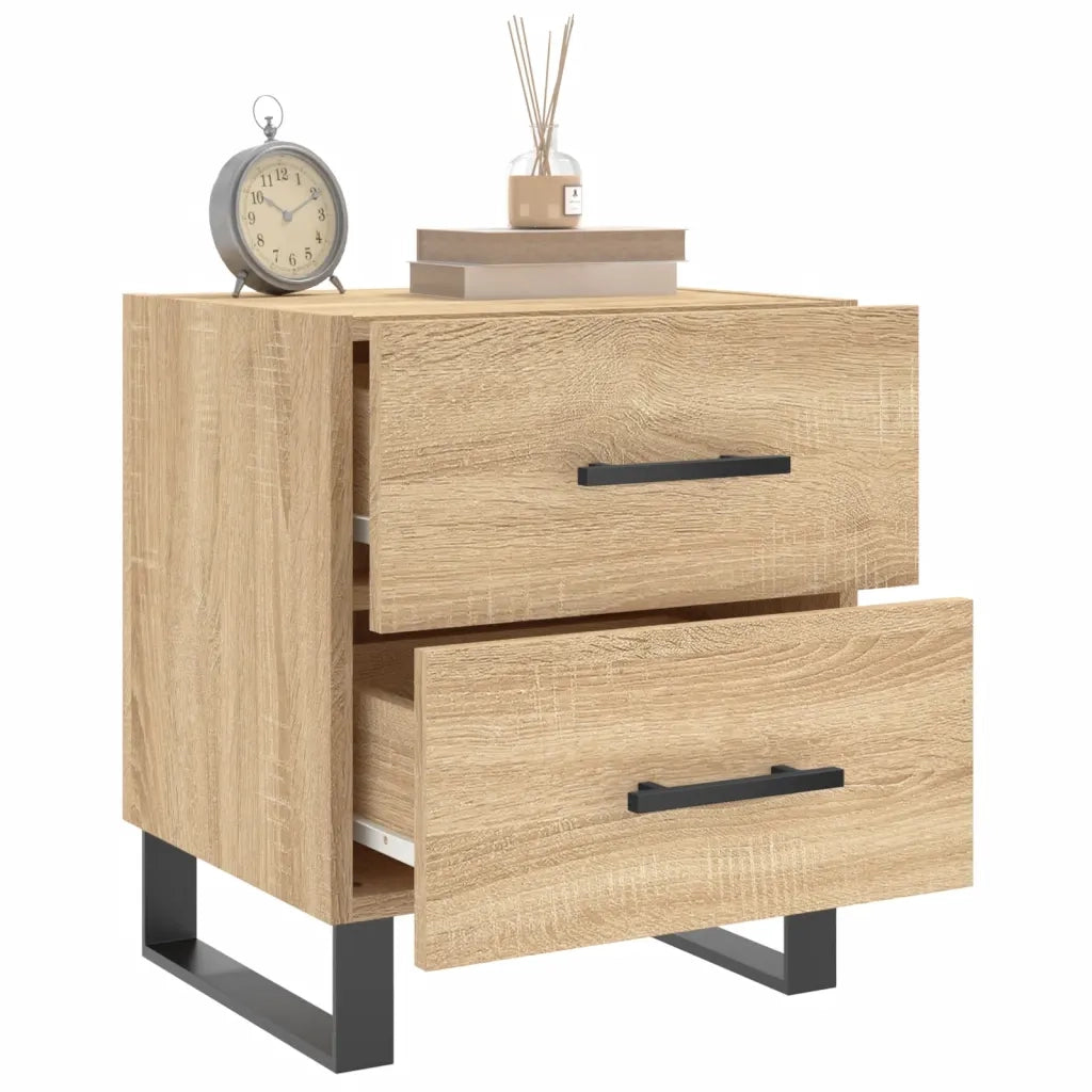 Comodino Rovere Sonoma 40x35x47,5 cm in Legno Multistrato 827362