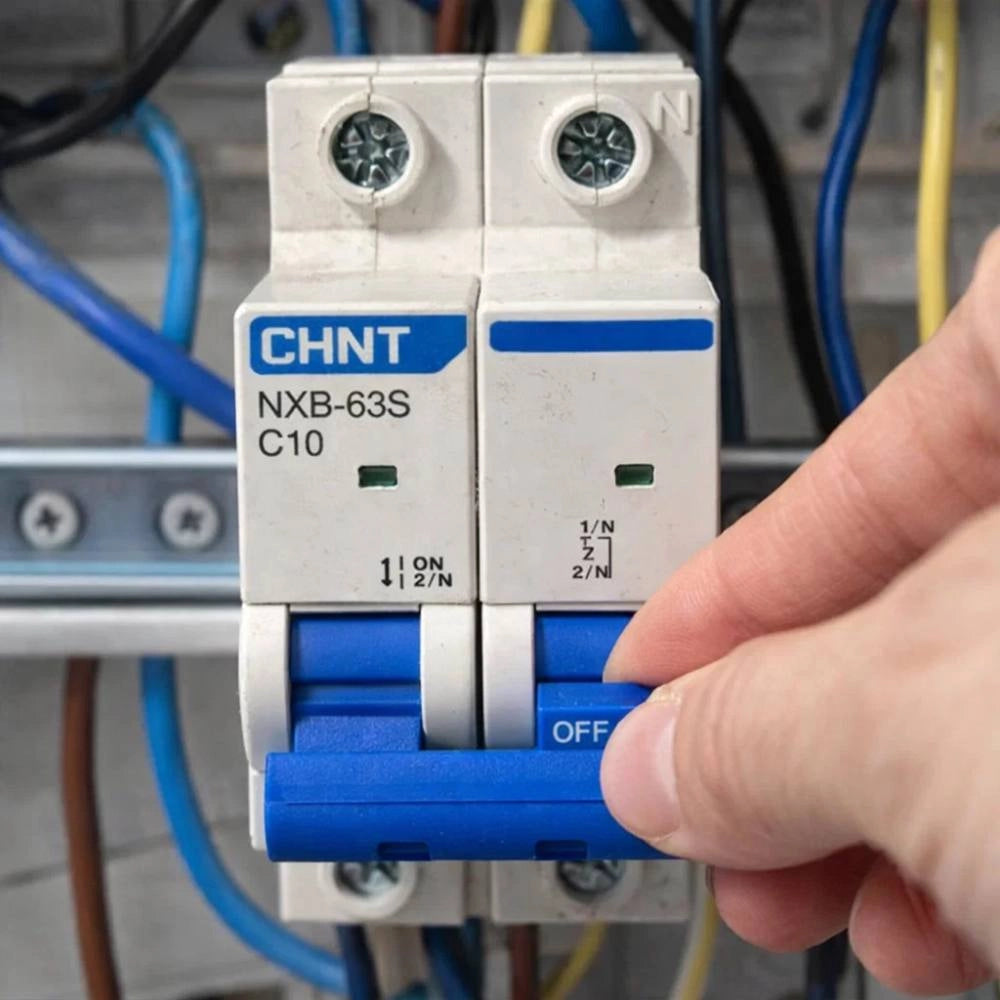 chint 296748 interruttore magnetotermico serie nxb-63s c10 1p+n 4,5ka