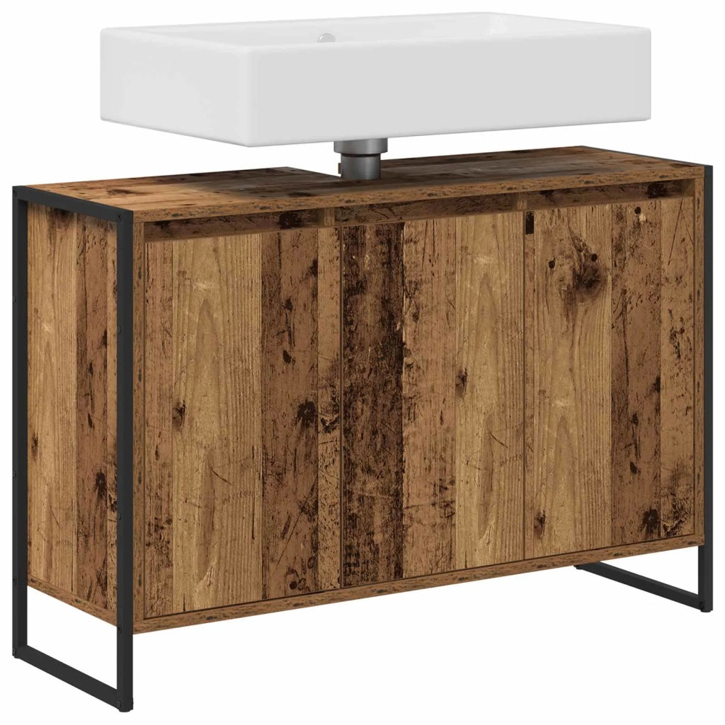 Mobile da Bagno Legno vecchio 90 x 30 x 60 cm Legno multistrato 886484