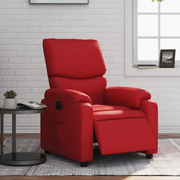 Poltrona Reclinabile Elettrica Rossa in Similpellecod mxl 85296