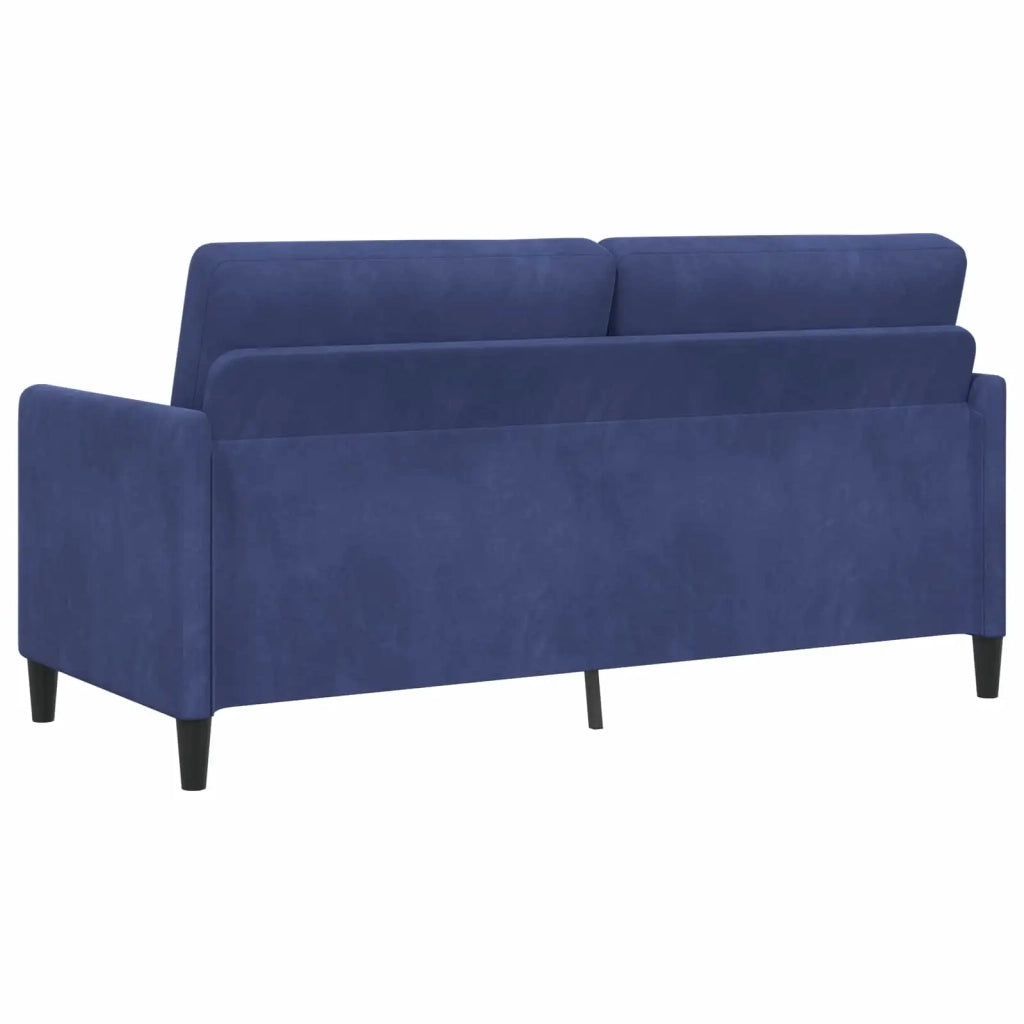 Set di Divani con Storage 2 pz Blu Polizia Poliestere 3429202