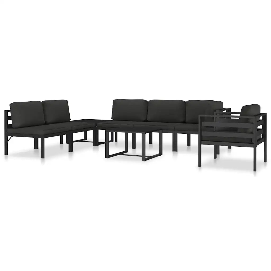 Tavolino da CaffÃ¨ in Alluminio Antracite  cod mxl 71888