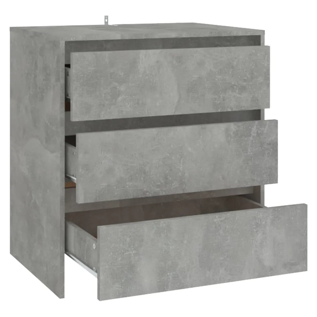 Credenza | Madia | Buffet da pranzo | Armadio da pranzo Grigio Cemento 70x41x75 cm in Truciolato