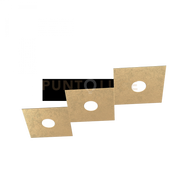 ECCENTRIC APPLIQUE-PLAFONIERA 3 LUCI FOGLIA ORO 1156-3L-FO