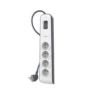 Multipresa Filtrata 4 Prese con Protezione Sovratensioni e Cavo 2 m Bianco / Grigio Belkin
