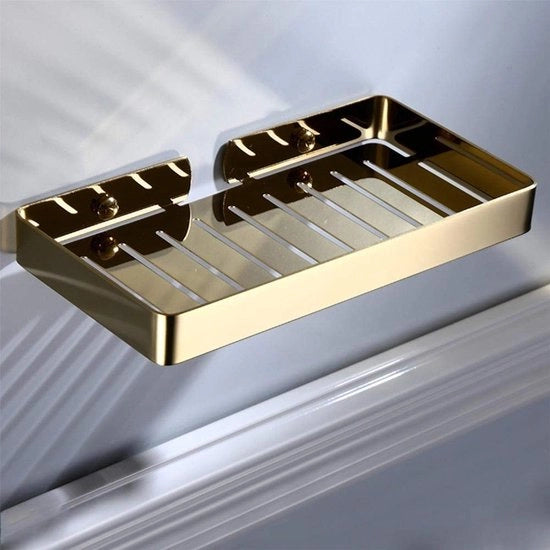 Zepphouder in acciaio inox, impermeabile, ideale per la doccia, in gomma gialla
