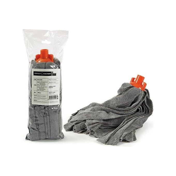 Perfetto 26500 Micromop Mop in Microfibra Professionale 200 Kg Lavabile in Lavatrice 60° colore Grigio