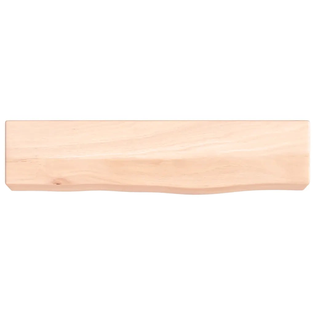 Ripiano a Parete 40x10x6 cm Legno Massello Rovere Non Trattato 363502