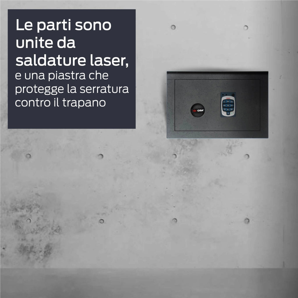 Cassaforte con Combinazione 2 Catenacci Cisa 82710 36 x 24 x 20 cm
