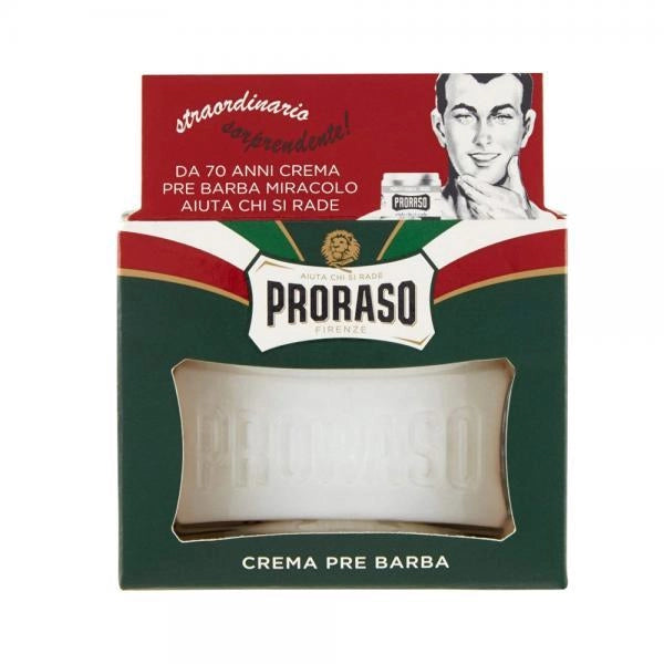 PRORASO CREMA PREBARBA 100ML RINFRESCANTE E TONIFICANTE CON OLIO DI EUCALIPTO E MENTOLO