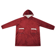 Felpa coperta Rosso Bordeaux M Pile e Flanella CFW5880923