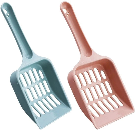 Scopa per Ciotola Cane - 2 Pezzi - Scopa in Plastica - Ciotola Cane Riem - Materiale di Alta Qualità Polipropileno - Dimensioni 20 x 8,5 x 2,2 cm - Rosa/Lilla Pastello - Scopa per Ciotola Cane