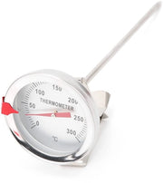 Termometro di precisione per cucina - Misura temperatura 50°C a 300°C - Costruito in acciaio inossidabile - Diametro del dial 5 cm - Adatto per frittura e grilling - Termometro per cucina digitale