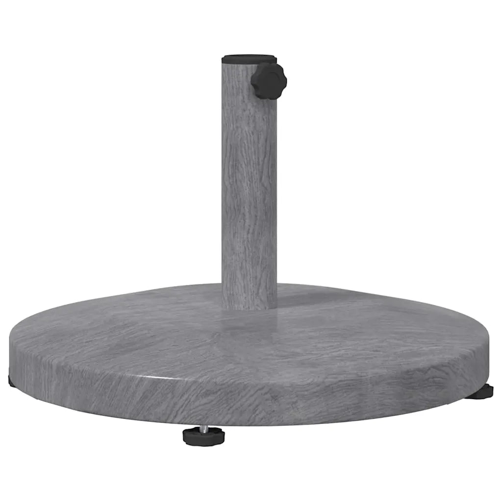 vidaXL Base per Ombrello da Esterno Aspetto legno grigio scuro