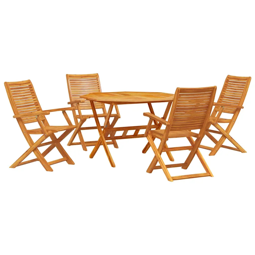 Set da Pranzo per Giardino 5 pcs Marrone 3375707