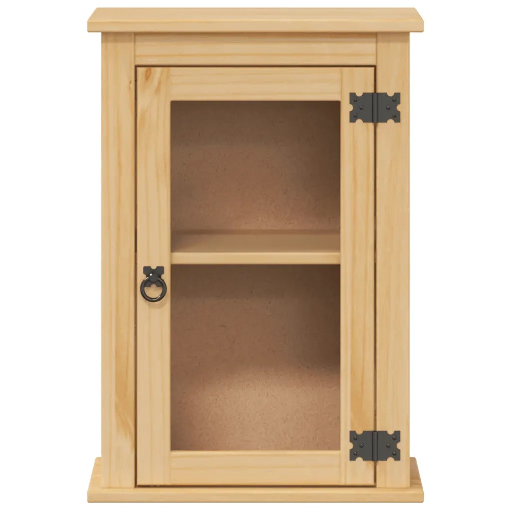 Mobile Bagno a Parete Corona 45x27x64,5cm Legno Massello Pino 4013401