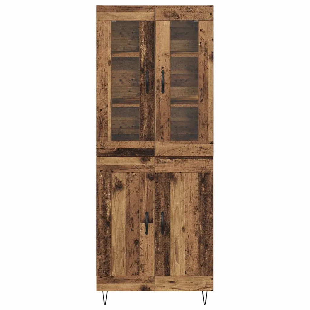 Credenza-Buffet-Armadio da cucina Legno vecchio 69,5 x 34 x 180 cm Legno multistrato 423868