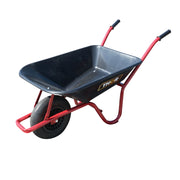 Carriola con secchio in plastica da 80 litri con ruota pneumatica 400/8 e telaio in metallo THOR