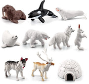 Casa dei Giochi Mini Set di Giocattoli Animali Polari