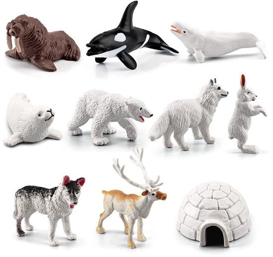 Casa dei Giochi Mini Set di Giocattoli Animali Polari