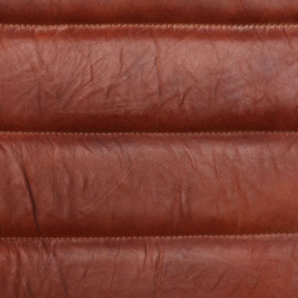 Sedie da Pranzo 4 pz Marroni in Vera Pelle cod mxl 15199