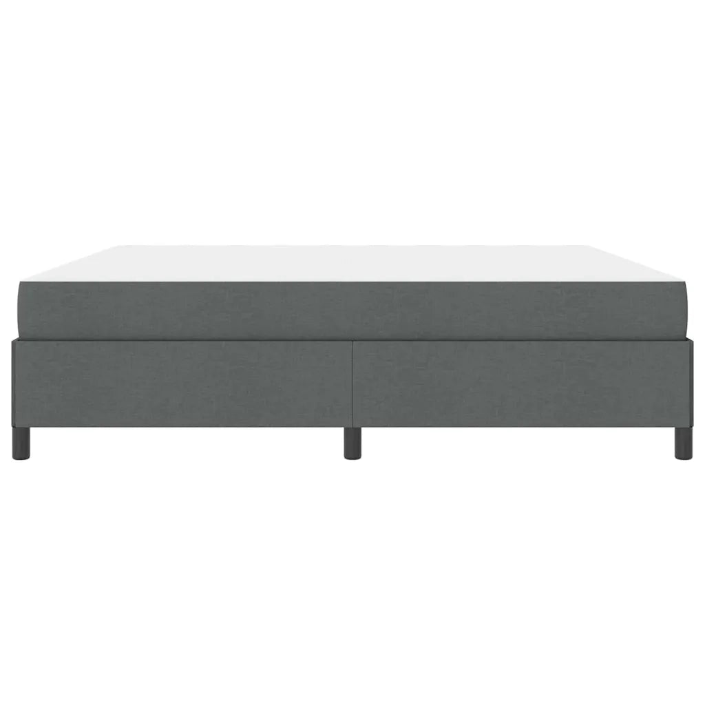 vidaXL Letto a molle Grigio scuro e Nero 200 x 200 cm