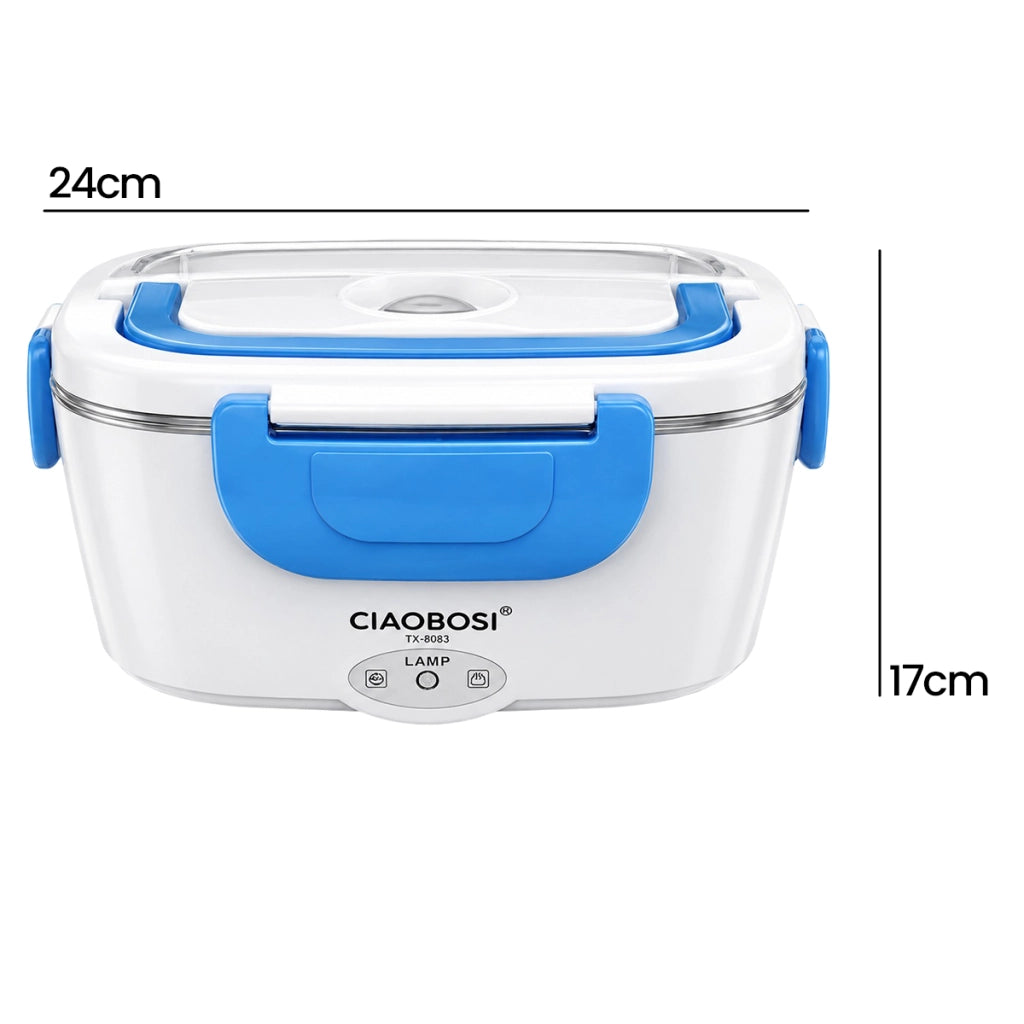 Scaldavivande Elettrico Portatile 1,5 L con Ciotola Inox Blu Avizar