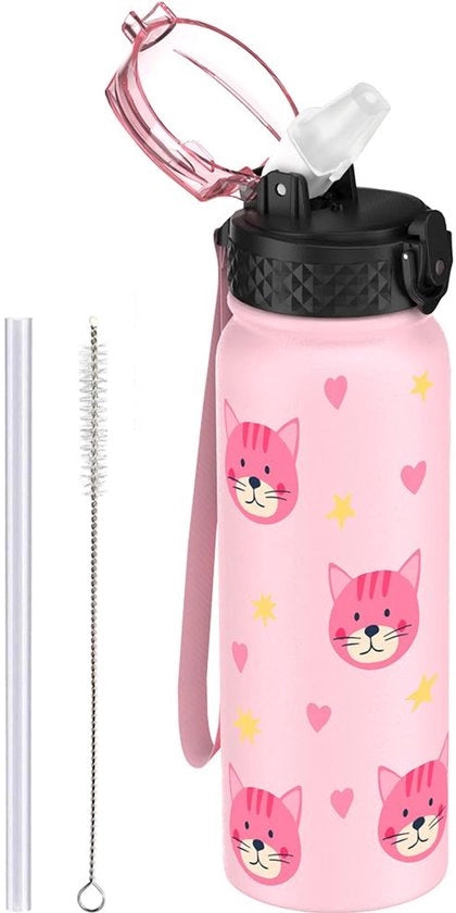 Ottima flaconcino isolante in acciaio inossidabile da 600 ml con beccuccio - Biberon termico impermeabile per attività sportive