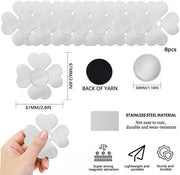 Set di pesi per tavolo - Prevenire le oscillazioni - Set di 8 - Argento - Acciaio inossidabile