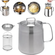 Friteuse a gas - 1,5 litri multi-friteuse in acciaio inossidabile 304 - Ideale per campeggiare e cucinare in cucina ( 14 cm di diametro )