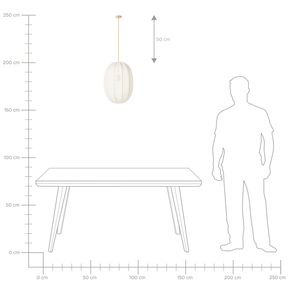 Lampada a sospensione con paralume in nylon bianco Design moderno Luce per il soggiorno