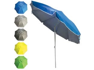 OMBRELLONE DA SPIAGGIA IN POLIESTERE CM.200  ø cm.200  blu    VETTE