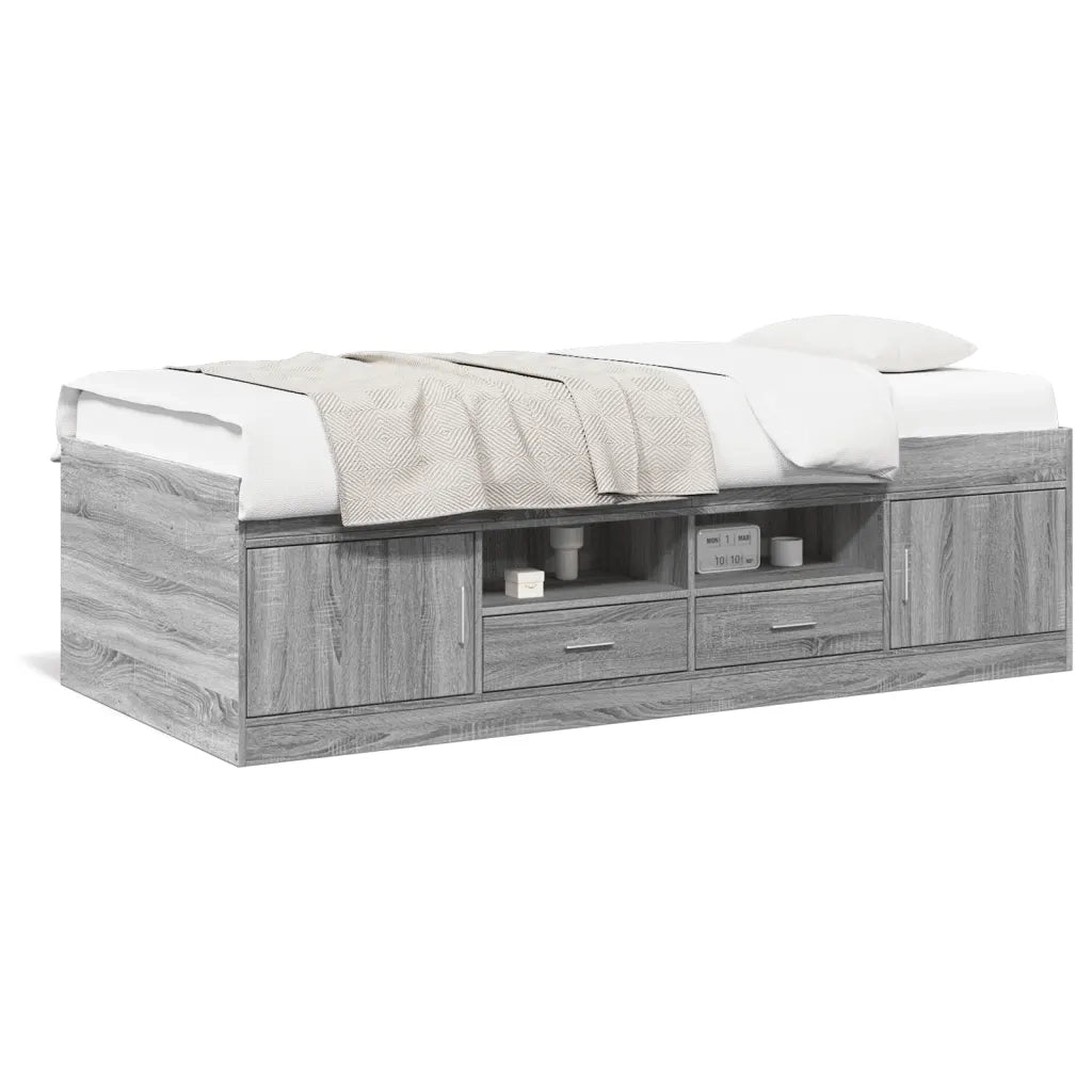Divano Letto con Cassetti senza Materasso 90x190 cm 3280256