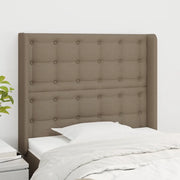 Testiera ad Orecchio Tortora 83x16x118/128 cm in Tessuto 3119992