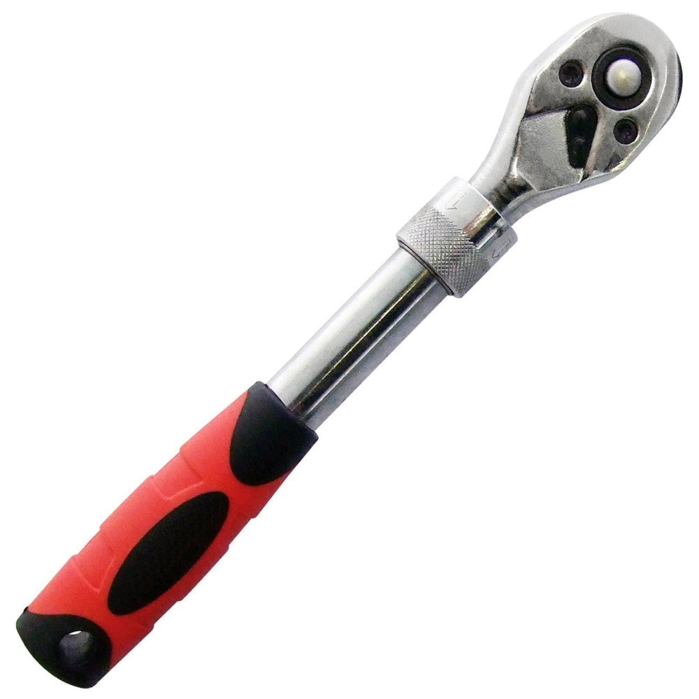Trade Shop - Chiave A Cricchetto Da 3/8" Reversibile Allungabile Telescopico Cricchetto -