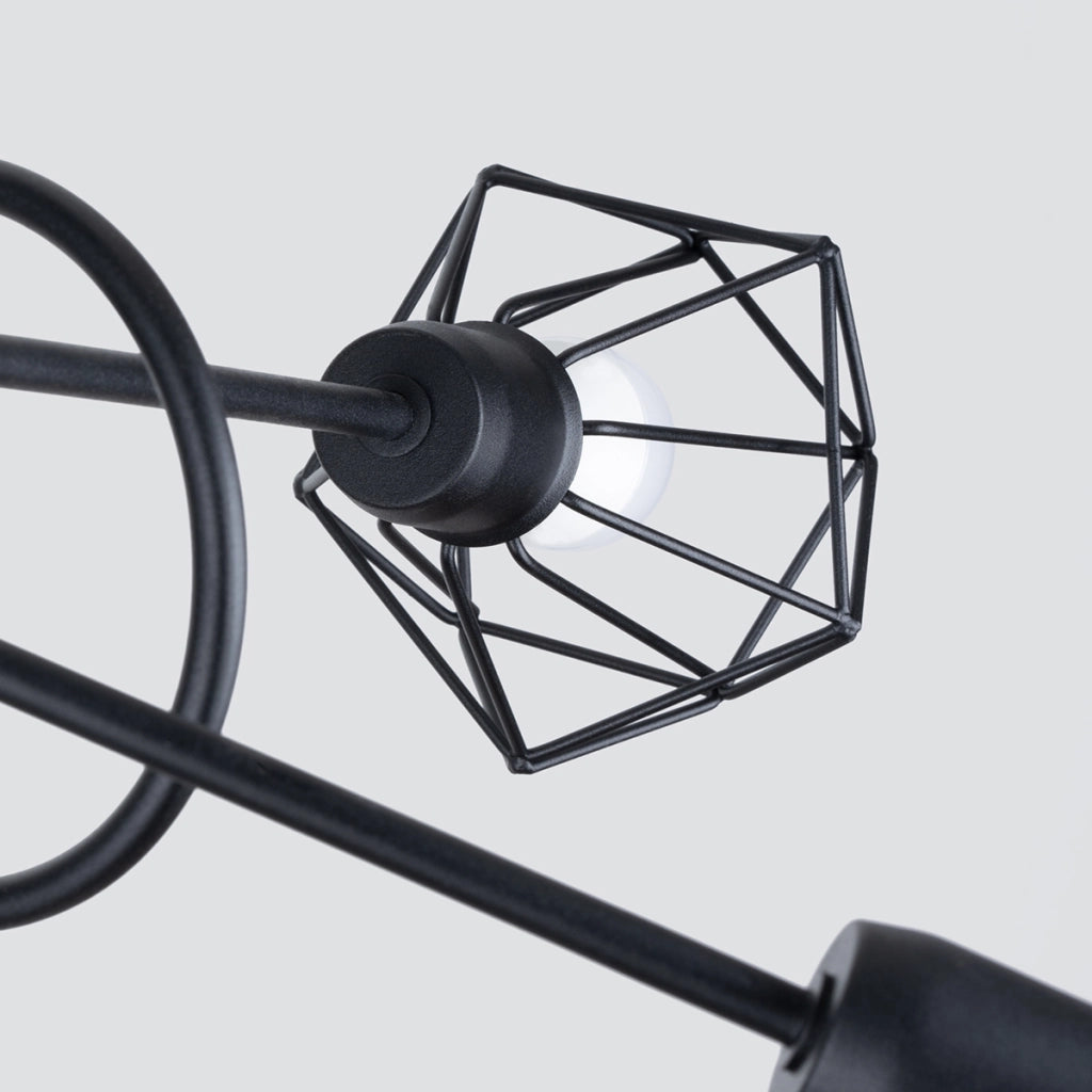 Lampadario ARTEMIS 5S nero