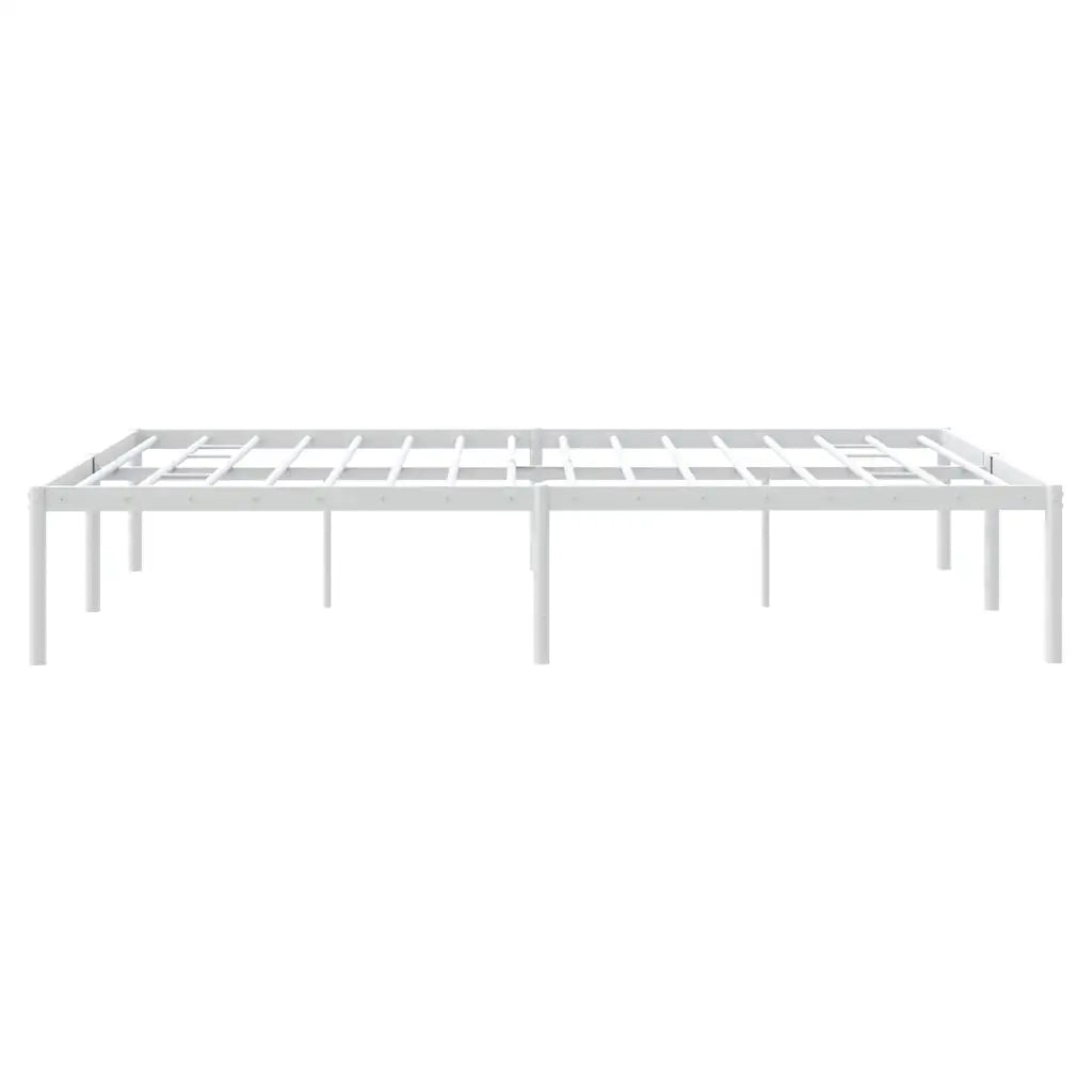 Giroletto-Struttura Letto in Metallo Bianco 150x200 cm