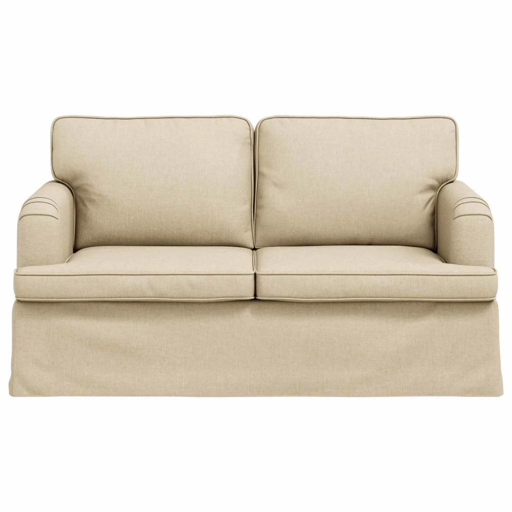 Divano Crema 144 x 80 x 85 cm Tessuto