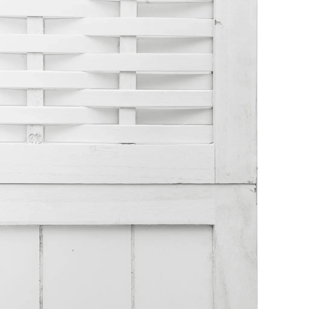 Divisorio Ambienti | Divider per stanze | Paravento 6Pannelli Bianco Legno Massello di Paulownia