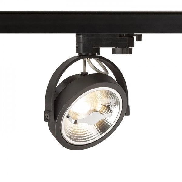 Faretto applique KELLY LED per binario trifase Nero 230V LED 12W 24Â° 3000K