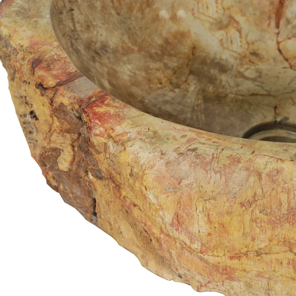 Lavandino 45x35x15 cm in Pietra Fossile Crema CFW9701395