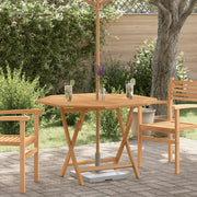 Tavolo da Giardino Pieghevole Grigio 110x110x75cm Massello Teak 362617