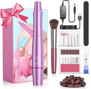 Verriccia elettrica - Senza unghie - 12-in-1 - Per unghie ad adesivo - Manicure & Pedicure - 22 Delig - Blu