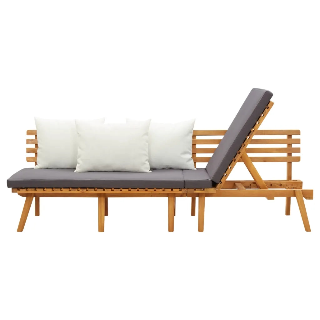 Divano Letto da Giardino 200x65 cm in Legno Massello di Acacia 316263