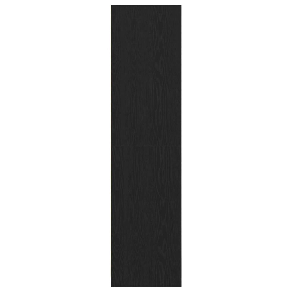 Mobile contenitore moderno e minimalista 30 x 50 x 200 cm in legno ingegnerizzato rovere nero 02_0055935