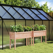 Fioriere da Giardino 2 pz con Gambe Legno Massello di Douglas 837571