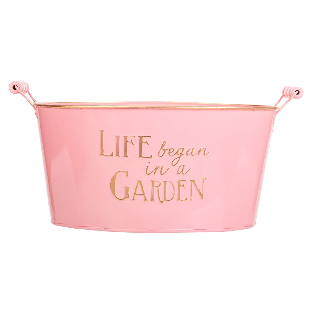 Lavabo metallo rosa 38/33,5x24,5x16,5/19h b:28x19,5